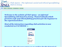 Tablet Screenshot of clubapnea.com